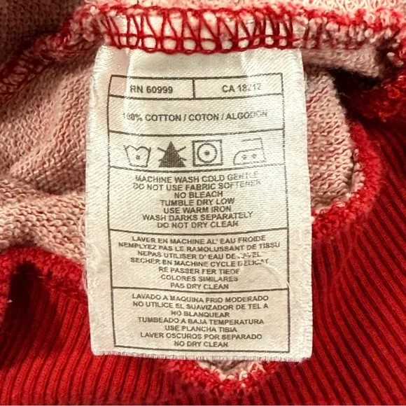 Antiqua | Heather Red Pullover New England Patriots Sweatshirt old school logo - Picture 7 of 9